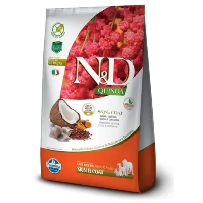 Ração N&D Quinoa Cães Adultos Skin & Coat Peixe 800g