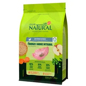 Ração Guabi Natural Gatos Sênior Castrados Frango E Arroz Integral 1,5 Kg
