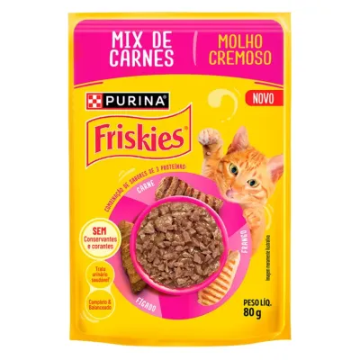 Sachê Friskies Mix de Carnes 80g