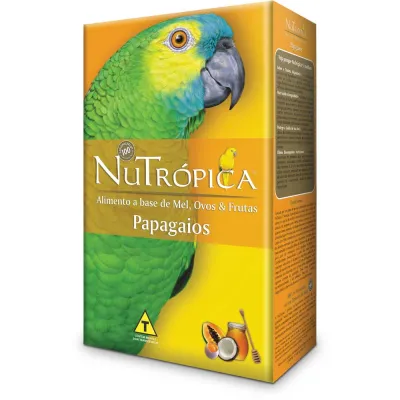 Farinhada Nutrópica Para Papagaio A Base De Mel, Ovos E Frutas 300 G