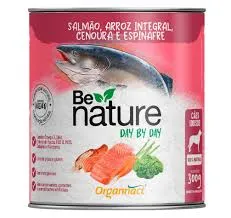 Lata Be Nature Salmão Cães Idosos 300g