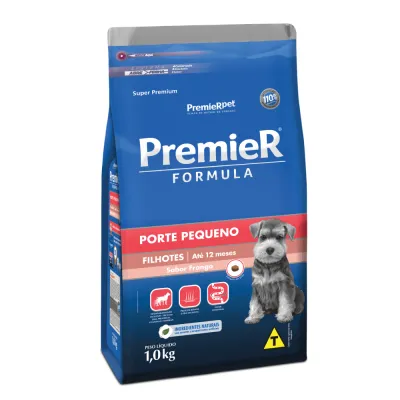 Ração Premier Formula Cães Filhotes Raças Pequenas Frango 1kg