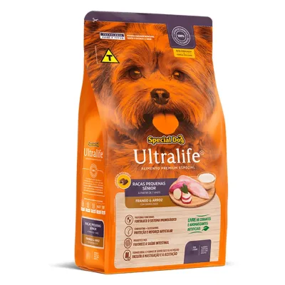 Raço Special Dog Ultralife Snior Raças Pequenas Frango E Arroz  3kg