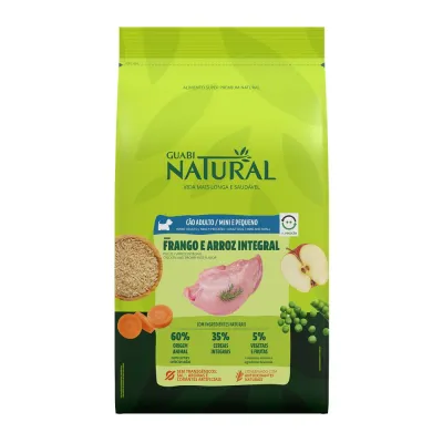 Ração Guabi Natural Cães Adultos Raças Mini E Pequenas Frango E Arroz Integral 1kg