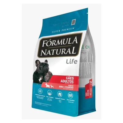 Ração Fórmula Natural Life Super Premium Cães Adultos Mini E Pequeno 15kg