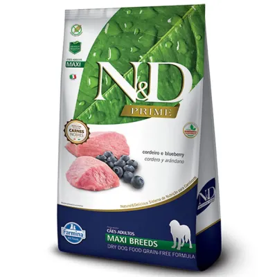 Ração N&D Prime Cães Adultos Maxi Cordeiro 10.1kg