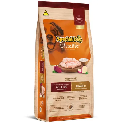 Ração Special Dog Ultralife Raças Médias E Grandes Cães Adultos Sabor Frango & Arroz 15 Kg