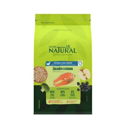 Ração Guabi Natural Cães Adultos Raças Mini E Pequenas Salmão E Cevada 1kg