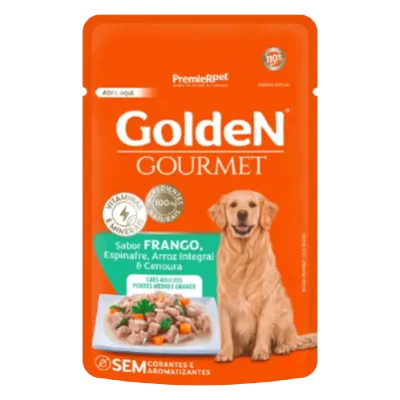 Golden Gourmet Cães Adultos Portes Médio E Grande Frango 85 G