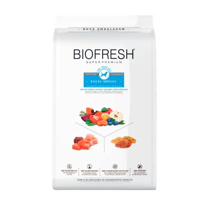 Ração Biofresh Cães Castrados Raças Médias 3kg