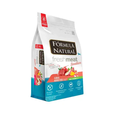 Ração Fórmula Natural Fresh Meat Sensitive Cães Adultos Portes Mini E Pequeno 1kg