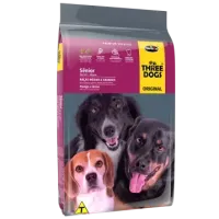 Ração Three Dogs Original Para Cães Sênior Raças Médias E Grandes Frango Carne E Arroz Hercosul 15kg