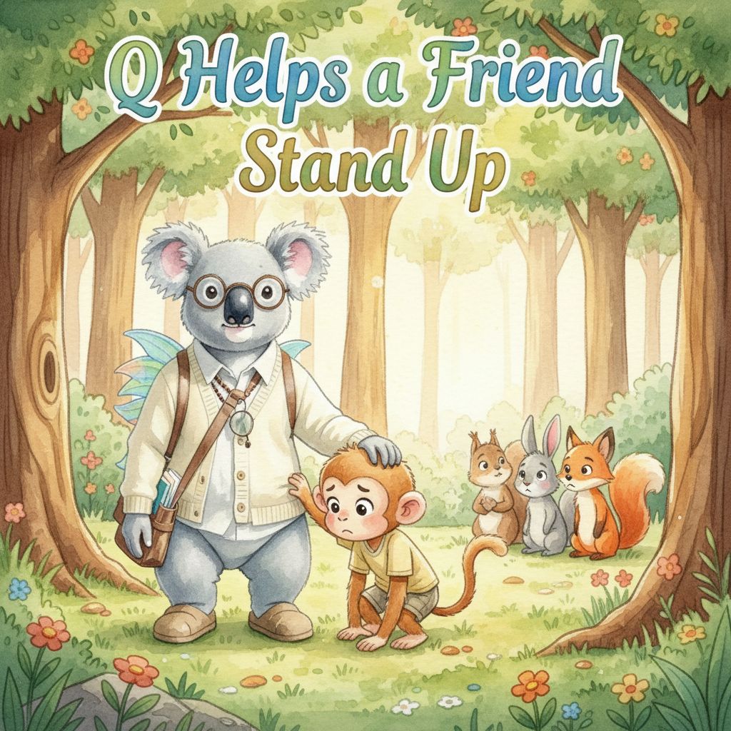 Q Helps a Friend Stand Up