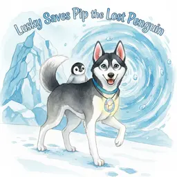 Lusky Saves Pip the Lost Penguin