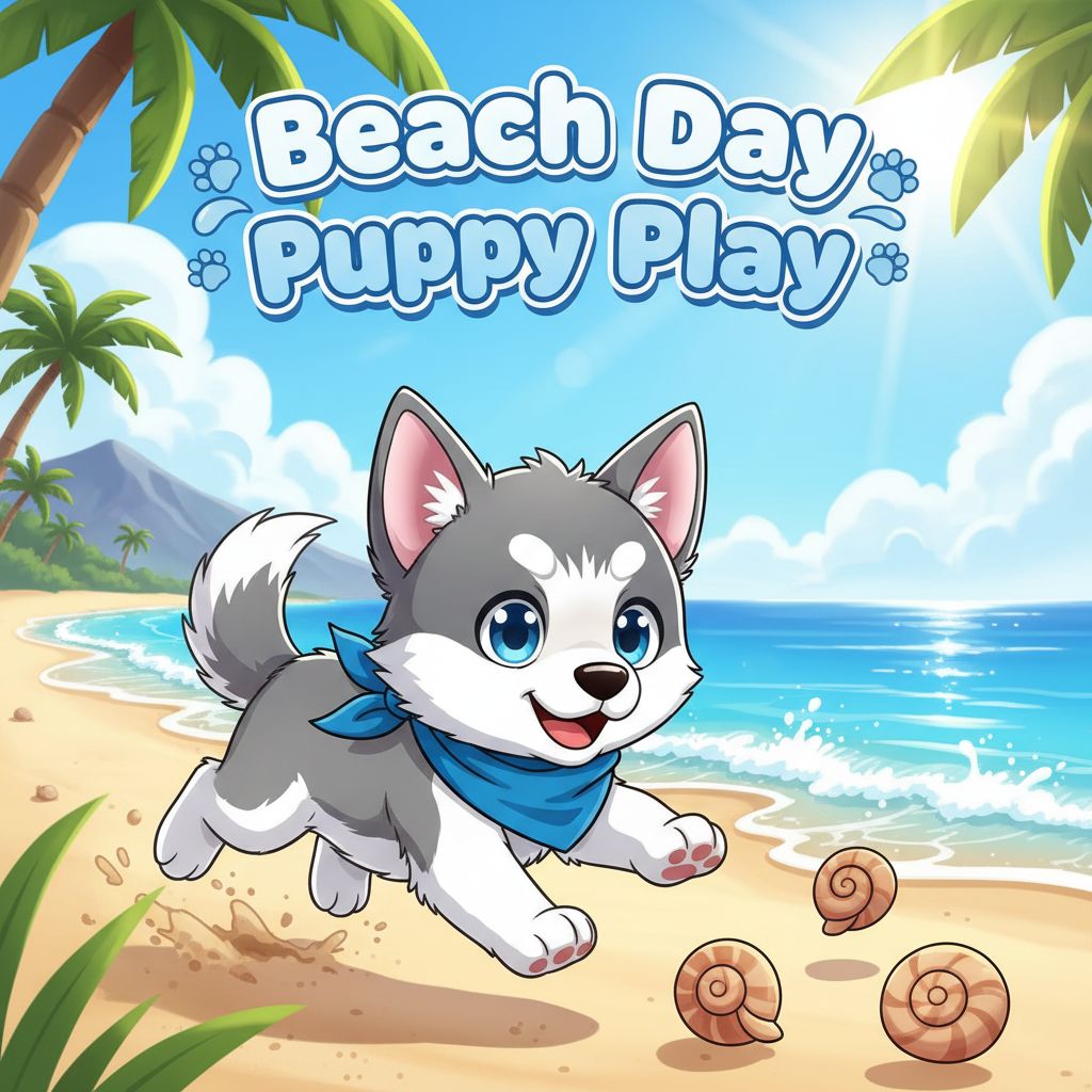 Beach Day Puppy Play