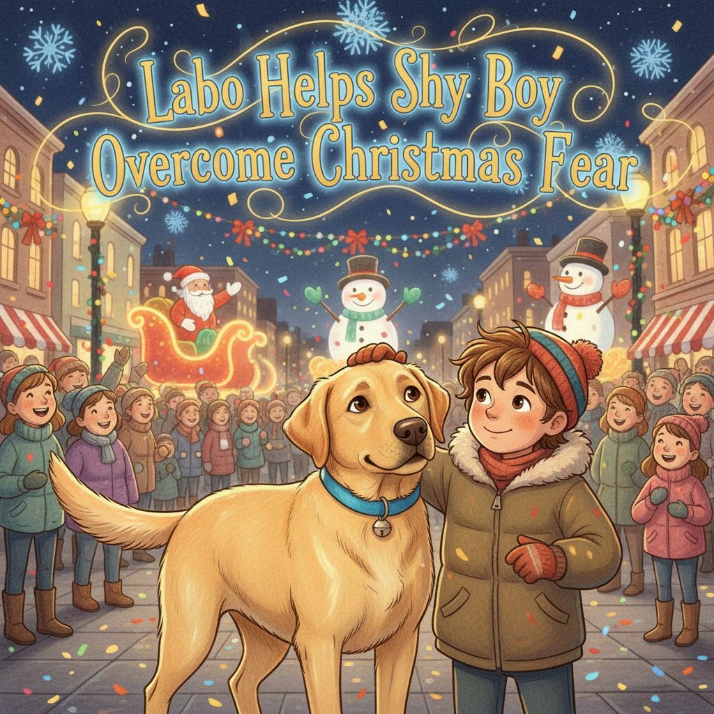 Labo Helps Shy Boy Overcome Christmas Fear