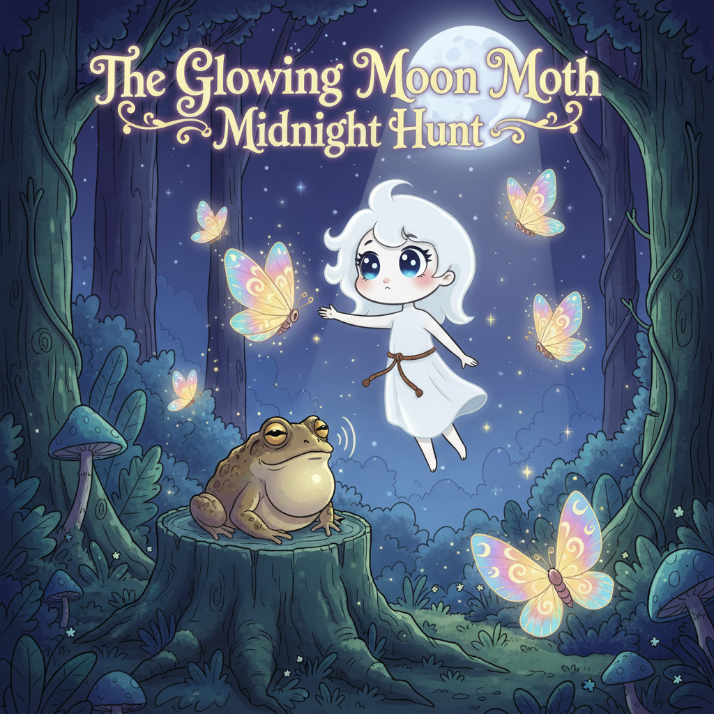 The Glowing Moon Moth Midnight Hunt