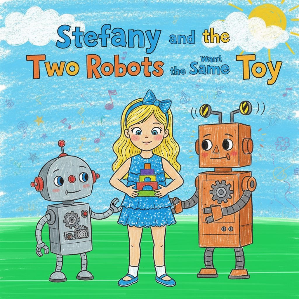 Stefany and the Two Robots Want the Same Toy
