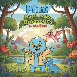 Mini Meets Baby Dinosaurs in the Past