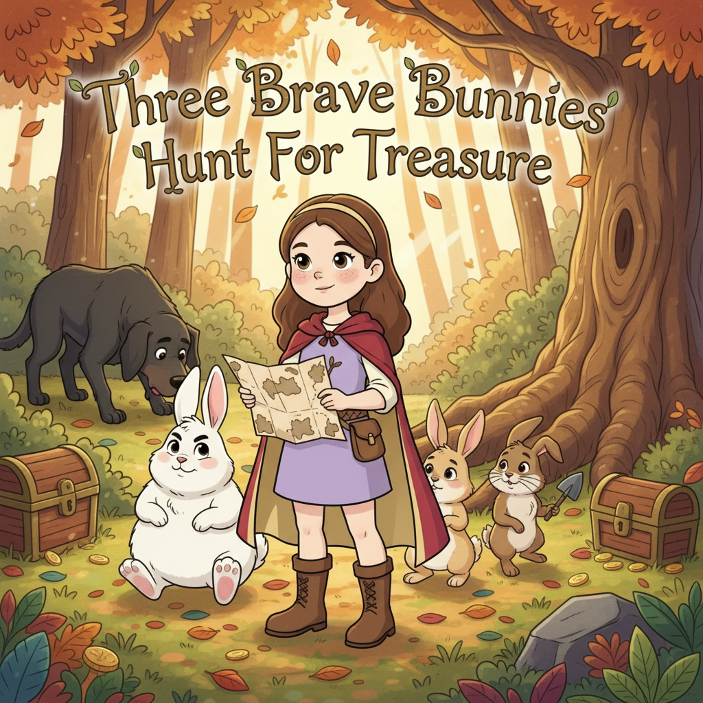 Three Brave Bunnies Hunt For Treasure