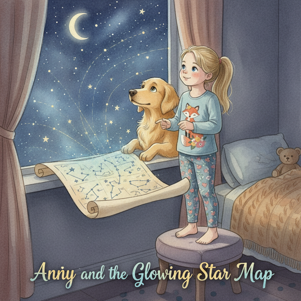 Anny and the Glowing Star Map