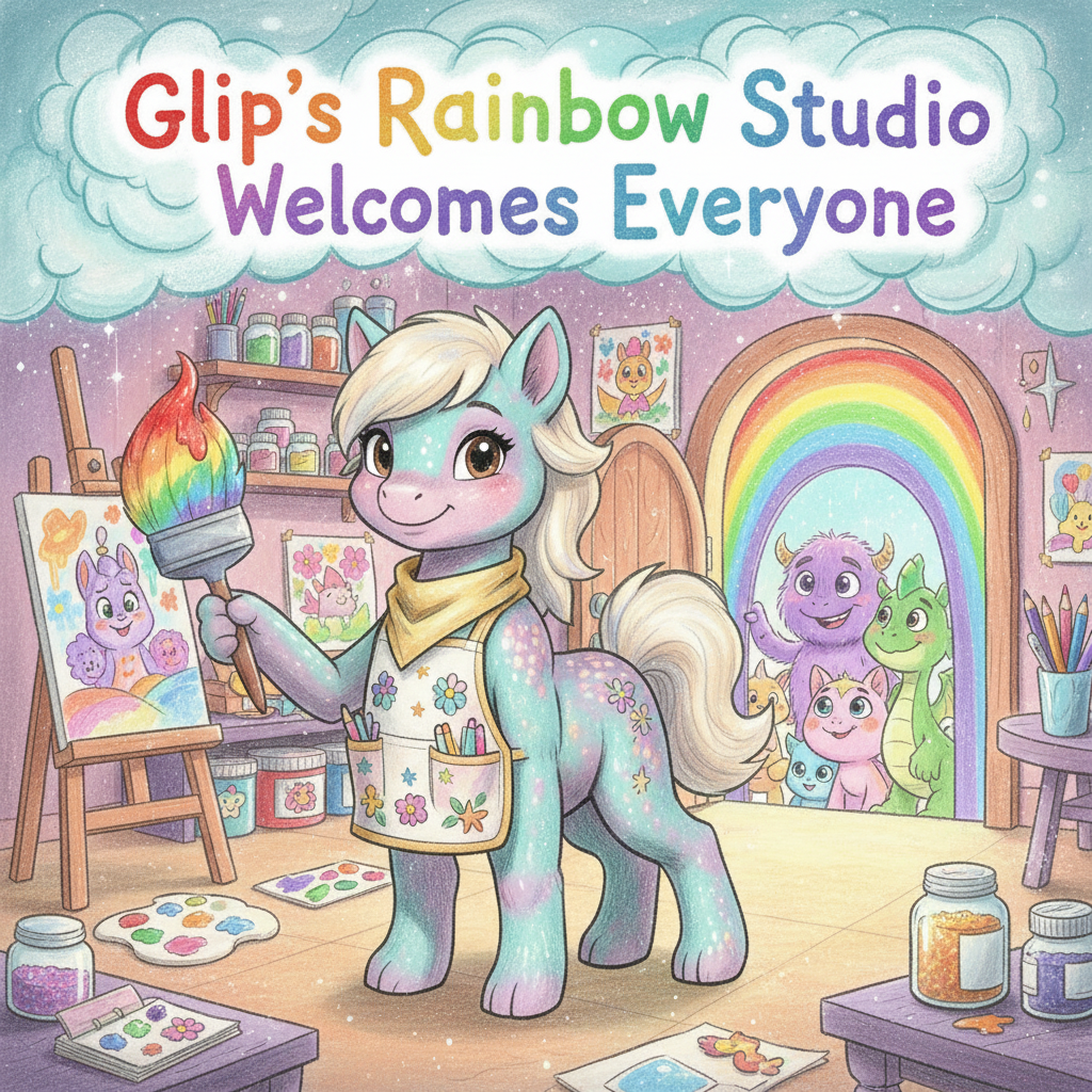 Glip's Rainbow Studio Welcomes Everyone