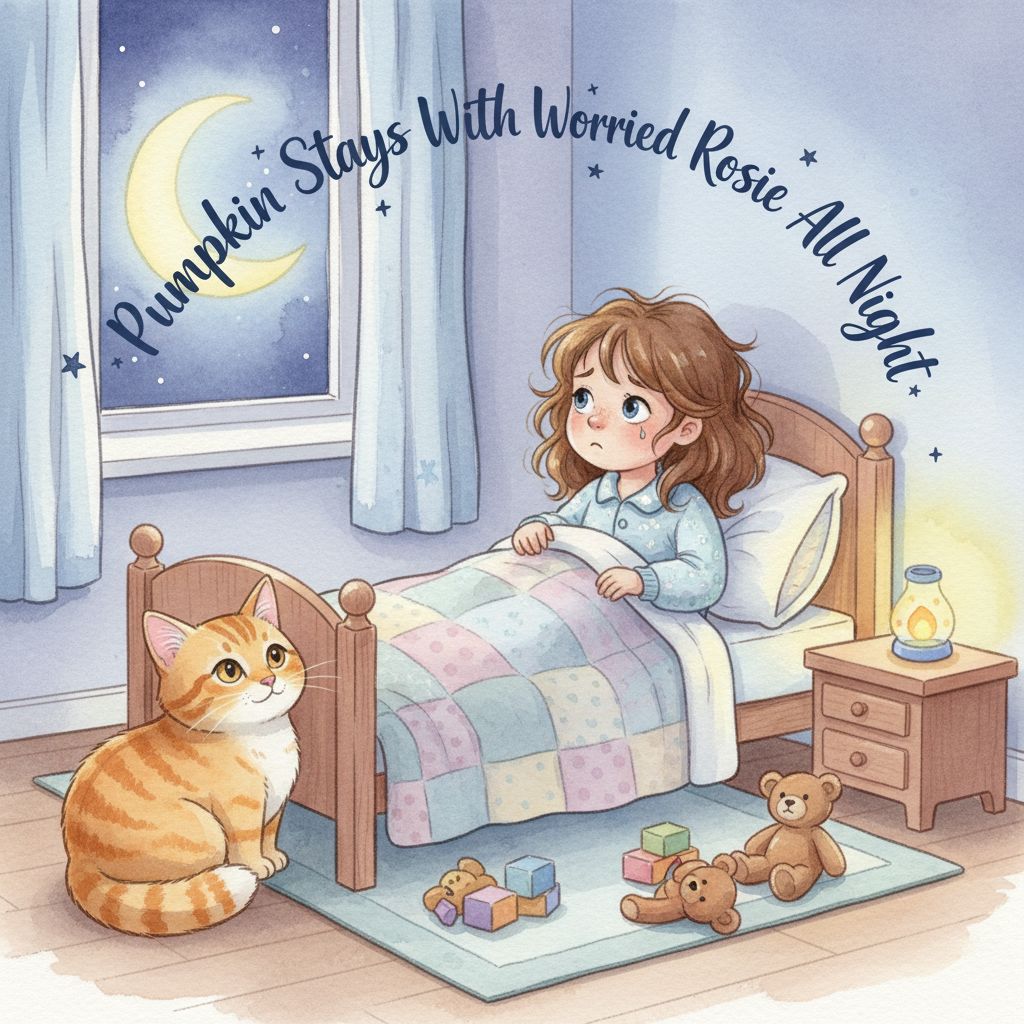 Pumpkin Stays With Worried Rosie All Night