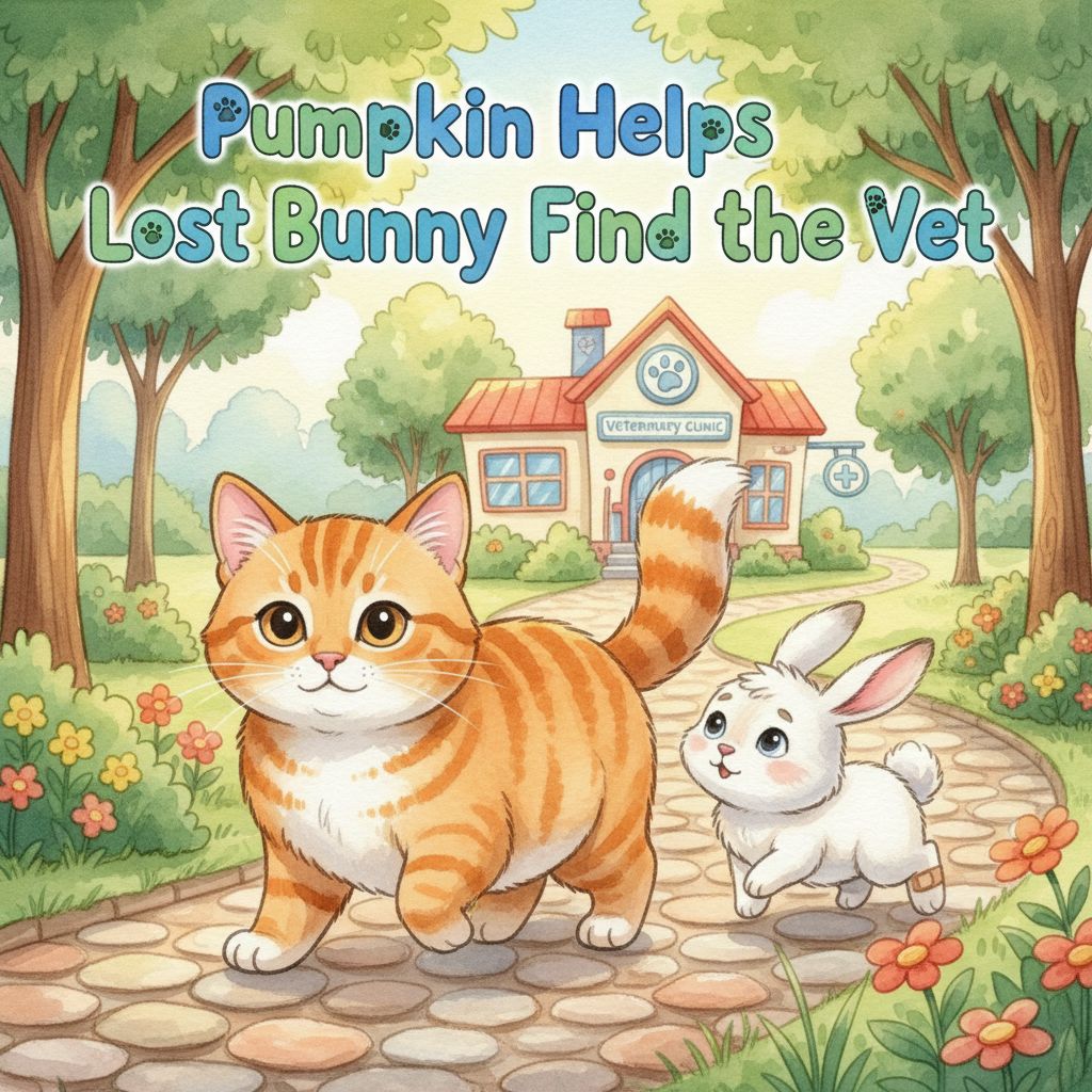 Pumpkin Helps Lost Bunny Find the Vet
