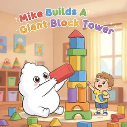 Mike Builds A Giant Block Tower
