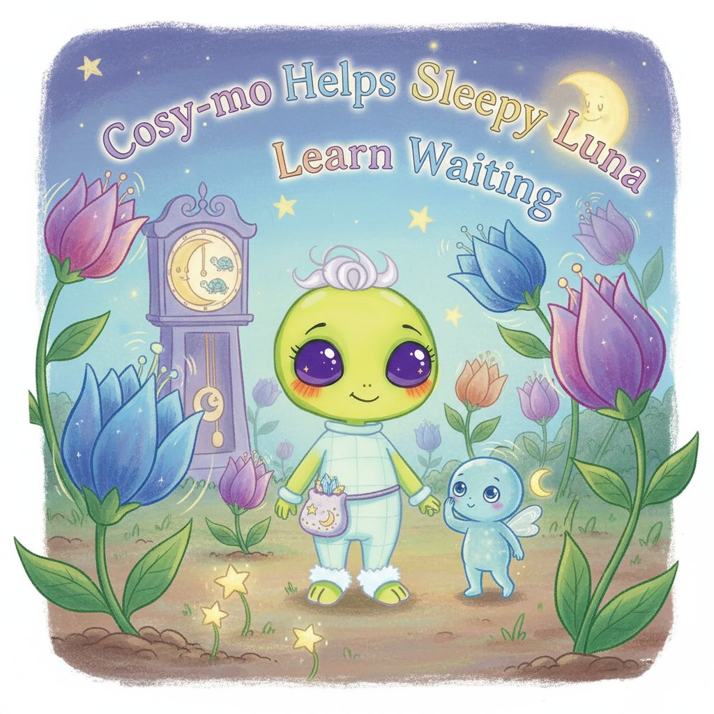 Cosy-mo Helps Sleepy Luna Learn Waiting