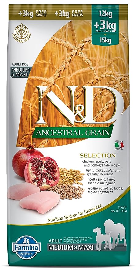 FARMINA PET FOODS Ancestral Grain Selection Dry Dog Food.