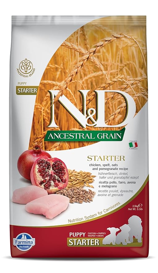Farmina N&D Ancestral Grain Chicken & Pomegranate Puppy Food