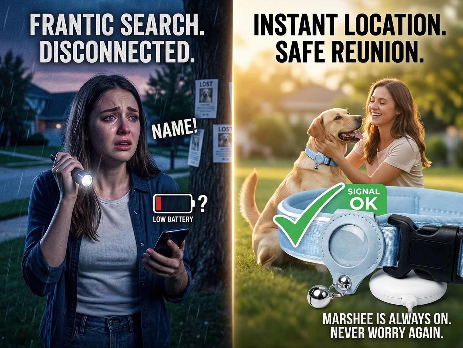 Never Lose Your Dog Again -Smart Airtag Collar Built for Safety (Luxury) — image 5 of 8