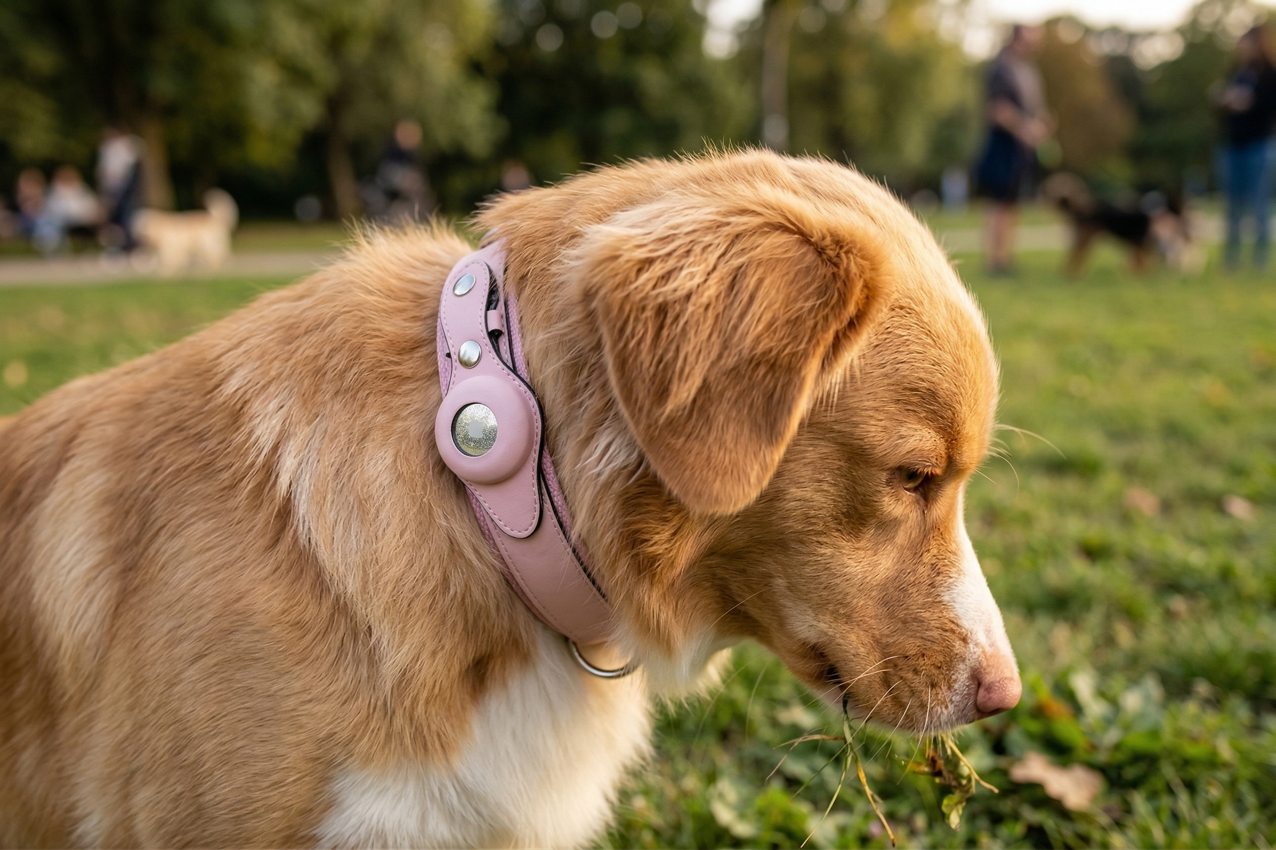 Dog wearing collar
