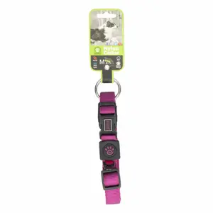 DOCO dog collar medium Nylon o-ring purple (35-51x2cm)