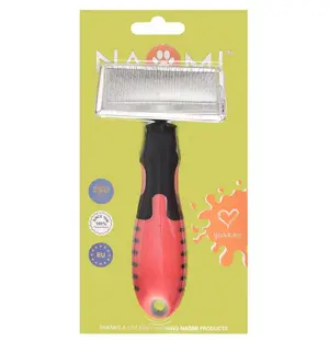 Naomi Black & Red Pet Grooming medium Brush
