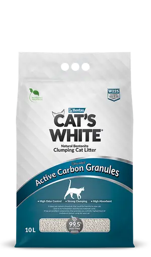 Cat’s White Clumping Active Carbon Granules 10L