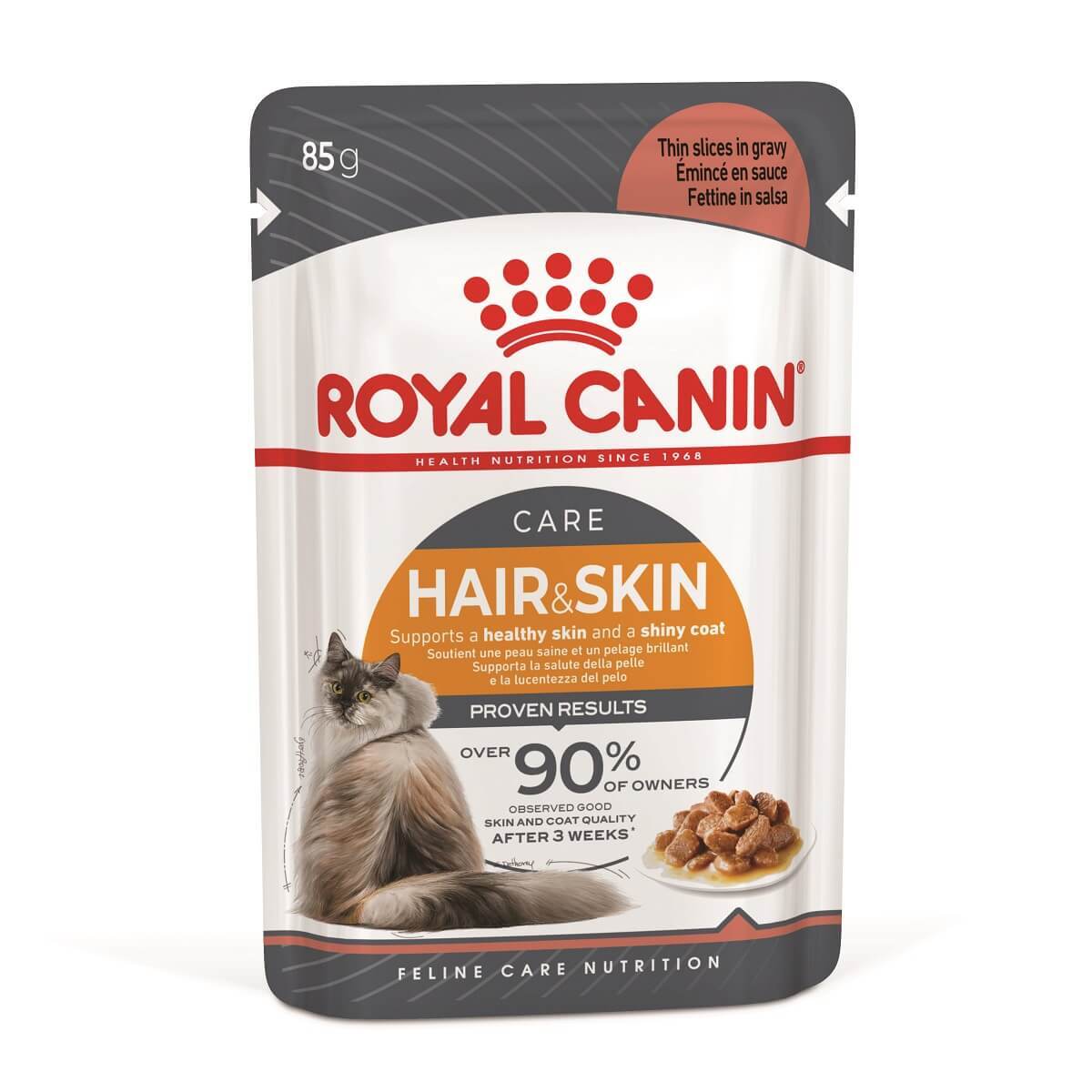 Royal Canin Intense Beauty Gravy - Wet food for Adult Cats (85g)