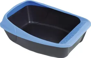 virgo Black & Blue Cat Litter Tray (50x35x15cm)1 pcs