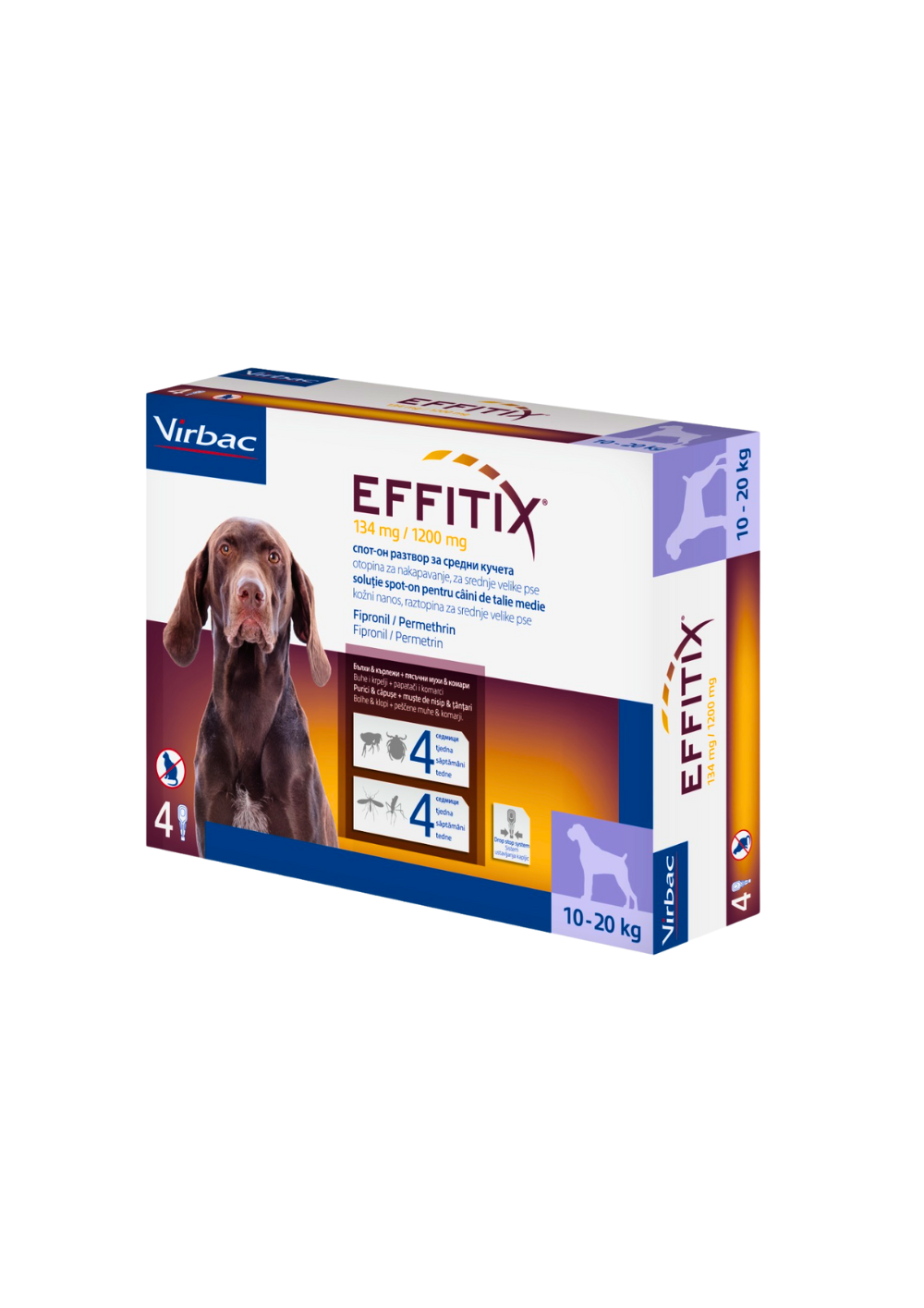 Virbac EFFITIX Spot on for medium Dogs 10-20 kg