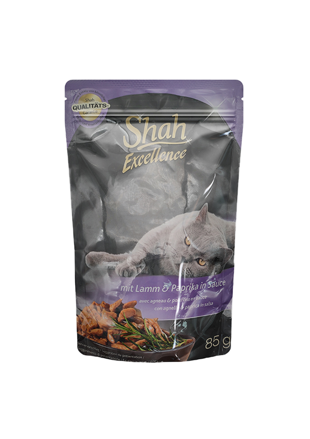 Shah Excellence WetFood For Cats With Lamb & Paprika in sauce85g
