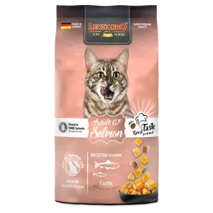 Leonardo Grain Free Dry Food With Salmon For Adult Cats 300g