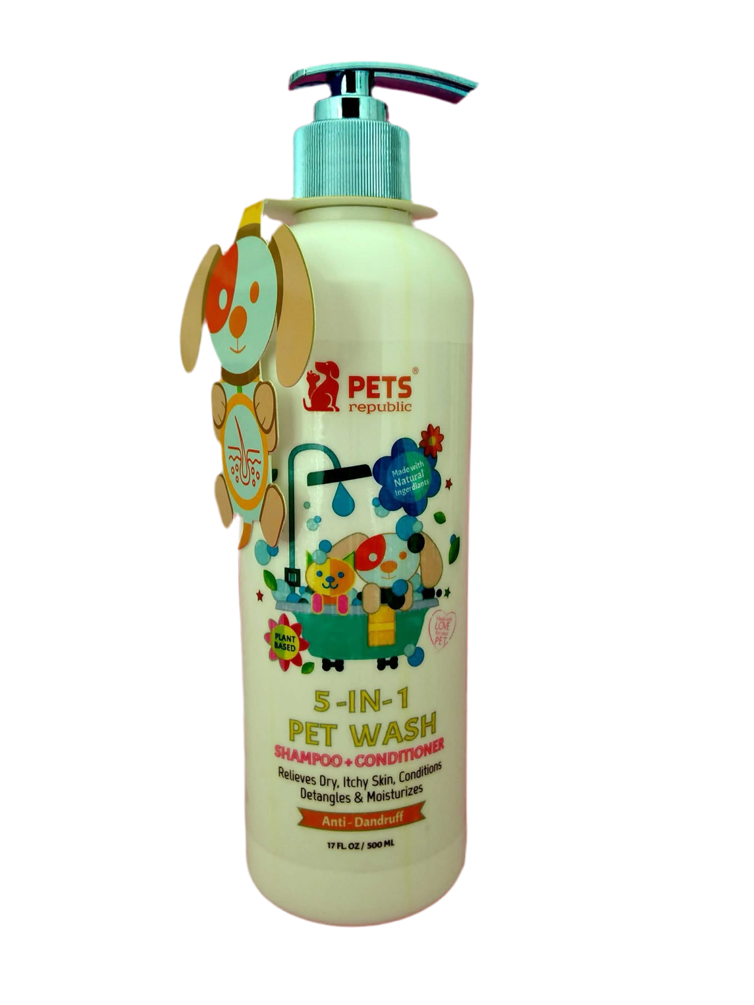 Pets Republic Shampoo 5-in-1 500ml - Baby Powder
