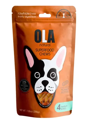 OLA natural - peanut butter - 4 medium bones - 200g