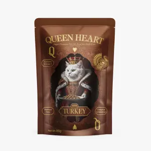 Queen Heart Cat Wet Food Turkey - Pouch 85gm