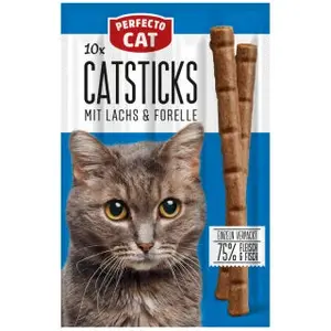 Perfecto Cat Treats 50g X10 Salmon & trout Fish (1pic)