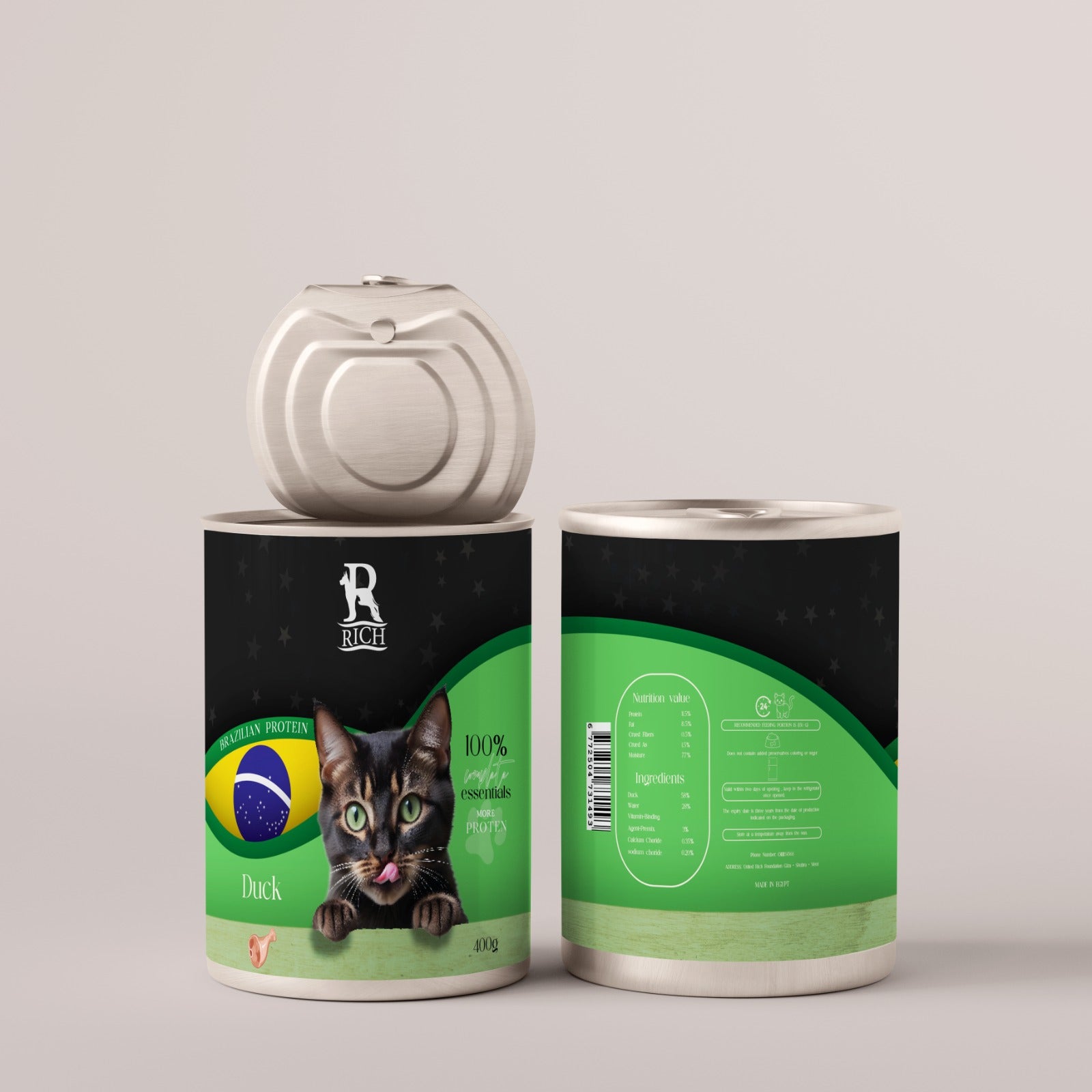 Rich Wet Food Cats Duck 400G
