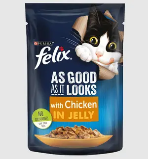 Felix As Good As it Looks Chicken in Jelly 85g