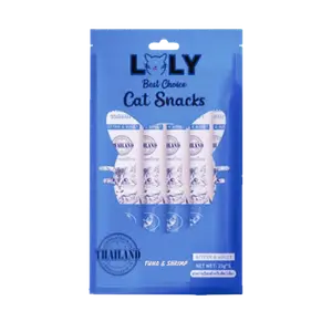 Loly Cat Liquid Snacks with Tuna & Shrimp 5x15G