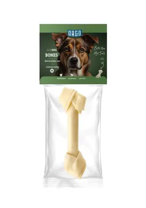 Orgo Rawhide Bones For Dog Dental Oral Care 1 PC XL‏